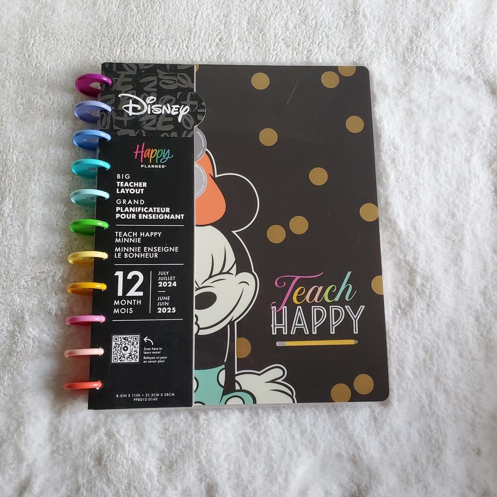 The Happy Planner Big Teacher Layout Teach Happy Minnie